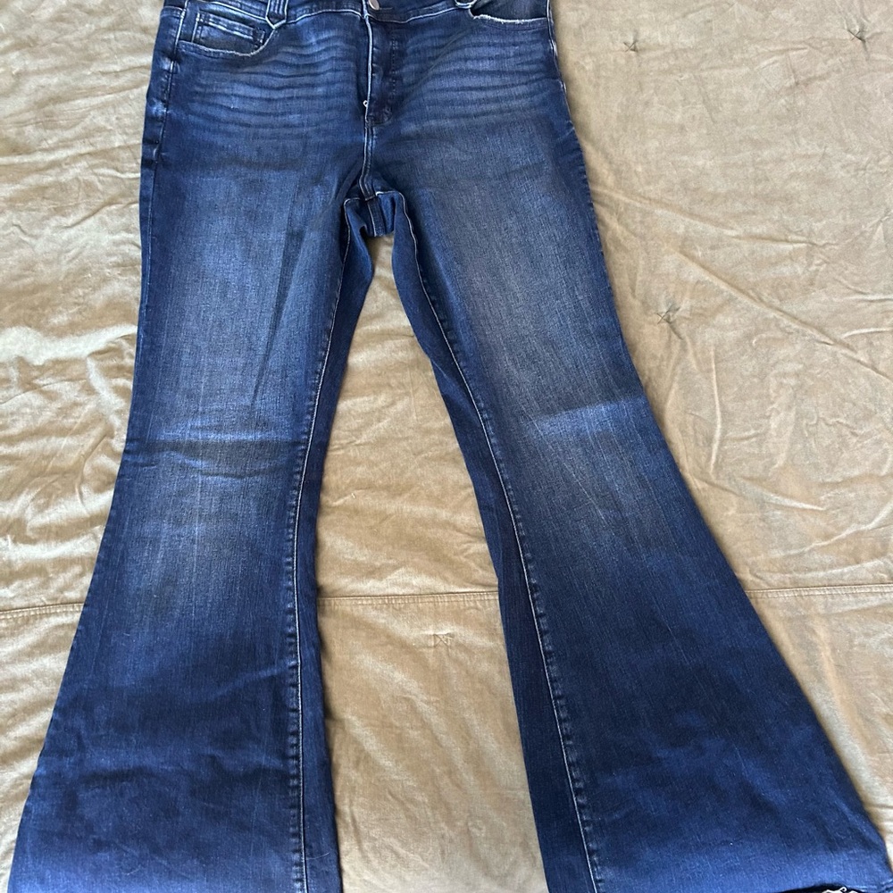#70 BKE Parker Deep Blue Flare Jeans